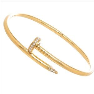 CZ Nail Bangle Screw Bracelet